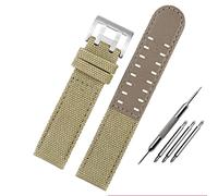 BNCXMO for Hamilton Khaki Field Watch h760250/h77616533/h70605963 H68201993 Watch Strap Genuine Leather Nylon Men Watch Band 20mm 22mm (Color : 26mm, Size : 22mm)