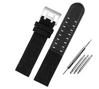 BNCXMO for Hamilton Khaki Field Watch h760250/h77616533/h70605963 H68201993 Watch Strap Genuine Leather Nylon Men Watch Band 20mm 22mm (Color : 26mm, Size : 22mm)