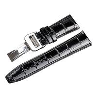 BNCXMO For IWC Portugues Pilot Genuine Leather Watch Band Bracelet Strap Accessory 22mm Crocodile Grain Watchbands