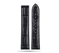 BNCXMO For Omega 300 150 007 AT150 Brown Watchband Bracelet Deployant Clasp 19mm 20mm 21mm Italian Leather Strap