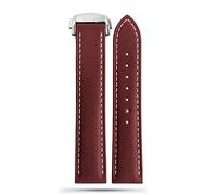 BNCXMO For Omega 300 150 007 AT150 Brown Watchband Bracelet Deployant Clasp 19mm 20mm 21mm Italian Leather Strap