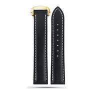 BNCXMO For Omega 300 150 007 AT150 Brown Watchband Bracelet Deployant Clasp 19mm 20mm 21mm Italian Leather Strap