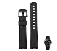 BNCXMO For Omega 300 universe 007 Curved End Fluorous Rubber silicone watchband 20mm 22mm Watch Soft strap Men Replacement