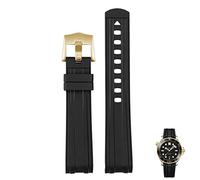 BNCXMO For Omega 300 universe 007 Curved End Fluorous Rubber silicone watchband 20mm 22mm Watch Soft strap Men Replacement