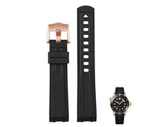 BNCXMO For Omega 300 universe 007 Curved End Fluorous Rubber silicone watchband 20mm 22mm Watch Soft strap Men Replacement
