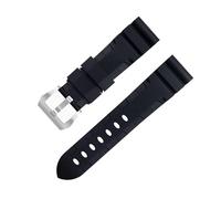 BNCXMO For Panerai Strap Belt Accessories For PAM1392/0682 Series Watchbands 22mm 24mm Fluororubber Soft FKM Rubber Watch Band 42/44mm Dial