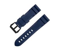 BNCXMO For Panerai Strap Belt Accessories For PAM1392/0682 Series Watchbands 22mm 24mm Fluororubber Soft FKM Rubber Watch Band 42/44mm Dial