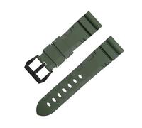 BNCXMO For Panerai Strap Belt Accessories For PAM1392/0682 Series Watchbands 22mm 24mm Fluororubber Soft FKM Rubber Watch Band 42/44mm Dial