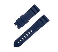 BNCXMO For Panerai Strap Belt Accessories For PAM1392/0682 Series Watchbands 22mm 24mm Fluororubber Soft FKM Rubber Watch Band 42/44mm Dial