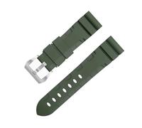 BNCXMO For Panerai Strap Belt Accessories For PAM1392/0682 Series Watchbands 22mm 24mm Fluororubber Soft FKM Rubber Watch Band 42/44mm Dial