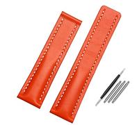 BNCXMO For Watch Band 22mm 24mm Genuine Leather Strap mens watch cow leather bracelet with Deployment