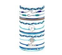 BNCXMO Friendship Bracelets for Women Gifts Christmas Stockings Stuffers Waterproof Ankle Bracelets Adjustable String Bracelet Stacks Jewelry Friendship Gifts
