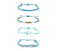 BNCXMO Friendship Bracelets for Women Gifts Christmas Stockings Stuffers Waterproof Ankle Bracelets Adjustable String Bracelet Stacks Jewelry Friendship Gifts
