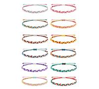 BNCXMO Friendship Bracelets for Women Gifts Christmas Stockings Stuffers Waterproof Ankle Bracelets Adjustable String Bracelet Stacks Jewelry Friendship Gifts