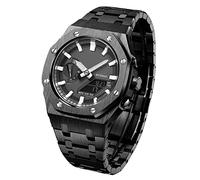 BNCXMO GA2100 Model Oak All Metal Bezel Strap Style Watch Bands For GA2100-7A Mod Kit Accessories with bottom cover