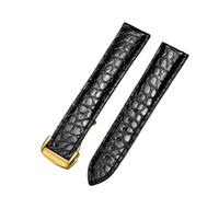 BNCXMO Genuine Leather Band Alligator For Omega 300,300M,600,007 Watch Strap 18mm To 24mm Crocodile Leather Strap For Men's And Women's