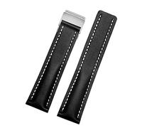 BNCXMO Genuine Leather Strap For Breitling watch Band cow leather bracelet with Deployment buckle 22mm 24mm WatchBands