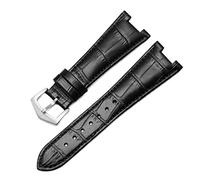 BNCXMO Genuine Leather Watch Band For Patek Philippe 5711 5712G Nautilus Watchs Men And Women Special Notch Watch Strap 25mm*12mm