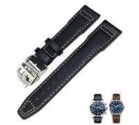 BNCXMO Genuine Leather Watch Strap 20mm 21mm 19mm 22mm Cowhide Watchbands For Mark Big Pilot Spitfire PORTOFINO Watch Accessories
