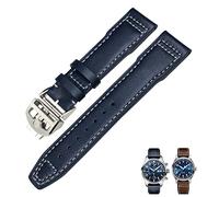 BNCXMO Genuine Leather Watch Strap 20mm 21mm 19mm 22mm Cowhide Watchbands For Mark Big Pilot Spitfire PORTOFINO Watch Accessories