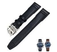 BNCXMO Genuine Leather Watch Strap 20mm 21mm 19mm 22mm Cowhide Watchbands For Mark Big Pilot Spitfire PORTOFINO Watch Accessories