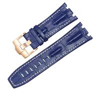 BNCXMO Genuine Leather watch Strap For AP 15703 Royal Oak Offshore Series 28mm Crocodile Watchbands