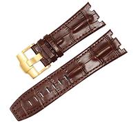 BNCXMO Genuine Leather watch Strap For AP 15703 Royal Oak Offshore Series 28mm Crocodile Watchbands