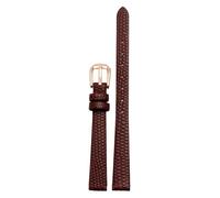 BNCXMO Genuine Leather Watchband womens bracelet 6mm 8mm 10mm 12mm lizards leather watch strap small wristwatches belt Pin buckle