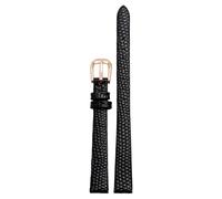 BNCXMO Genuine Leather Watchband womens bracelet 6mm 8mm 10mm 12mm lizards leather watch strap small wristwatches belt Pin buckle