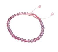 BNCXMO Handstring,Bracelet beadsNatural Strawberry Crystal Braided Bracelet Nafu