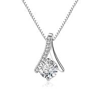 BNCXMO jewelry Necklaces for Women, s Women's Crystal Micro-Set Diamond Plated White Pendant Collarbone Chain Human Shape Necklace jewelry