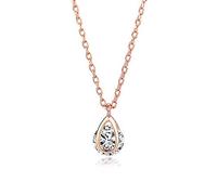 BNCXMO jewelry Waterdrop Necklace, S Plated Cubic Zirconia Pendant, Women's Jewelry Creative Geometric Shape jewelry
