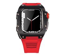 BNCXMO Lastest Stainless Steel Strap Case for Band 7 45mm Titanium Alloy Case for Iwatch 7 6 5 4 SE 44MM Diy Mod Kit Set