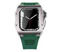 BNCXMO Lastest Stainless Steel Strap Case for Band 7 45mm Titanium Alloy Case for Iwatch 7 6 5 4 SE 44MM Diy Mod Kit Set