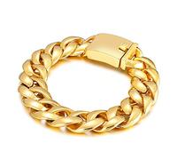 BNCXMO Men's Fashion Hip-Hop Rock Stainless Steel Chain Bracelet
