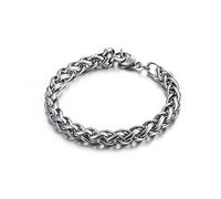 BNCXMO Men's Stainless Steel Bracelet, Link Chain Bracelet, Eco Packaging, Small Gifts for Men, 10mm20cm, Stainless Steel, No gemstone.