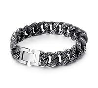 BNCXMO Men's Stainless Steel Bracelet, Totem Pattern, Couple Bracelet, Unisex Chain, Personalised ic, Gift for Him
