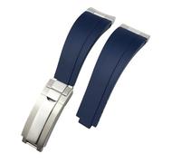 BNCXMO Metal Curved End Link Endlink Rubber Watchband 20mm 21mm Fit for Submariner Datejust Daytona GMT OYSTERFLEX Silicone Strap