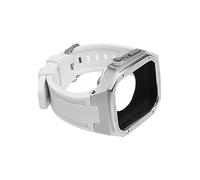 BNCXMO Modification Kit Silicone Strap+Metal Case For band 45mm 40mm 41mm 44mm Watchband For iWacth 8 7 SE 6 5 4 Mod Bracelet