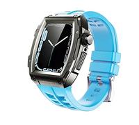 BNCXMO Modification Kit Strap Case For Band 44mm 45mm Stainless Steel Rubber Watchband For iWatch Series 8 7 6 SE 5 Correa