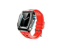 BNCXMO Modification Kit Strap Case For Band 44mm 45mm Stainless Steel Rubber Watchband For iWatch Series 8 7 6 SE 5 Correa