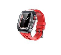 BNCXMO Modification Kit Strap Case For Band 44mm 45mm Stainless Steel Rubber Watchband For iWatch Series 8 7 6 SE 5 Correa