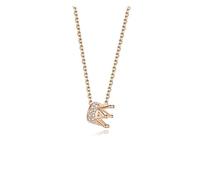BNCXMO Necklace for Women Crown Necklace Female Clavicle Chain 925 Sterling Silver Simple Temperament Cold Wind Rose Gold Pendant for Girlfriend Gift Choker Necklace