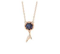 BNCXMO Necklace for women Necklace female sterling silver clavicle chain trend simple fish-shaped pendant fashion design birthday gift choker necklace
