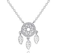 BNCXMO Necklaces for Women Girls Dreamcatcher Necklace Female Sterling Silver Jewelry Creative Temperament Clavicle Chain Gift Female Choker Necklaces,Necklace