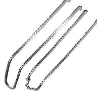 BNCXMO Necklaces for women S925 silver jewelry ladies 2.0mm double box chain woman necklace
