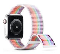BNCXMO Nylon Sport Band Compatible with Band 38mm 40mm 41mm 42mm 44mm 45mm Women Men Braided Strap Compatible for iWatch Series 9/8/7/6/5/4/3/2 SE