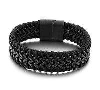 BNCXMO Personalised Gifts Bracelets Cool Bracelets Cross Bracelet Men's Wrist Chain Stainless Steel with Safety Clasp