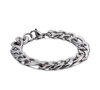 BNCXMO Premium stainless steel bracelet for men, curb chain bracelets for men, gift for couples, husband, boyfriend