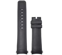 BNCXMO Quick Release Fluoro Rubber Watch Band for Aquatimer Series IW356802 IW376705 IW376710 Soft Silicone Watch Strap 22mm (Color : Black-Silver, Size : 22mm)